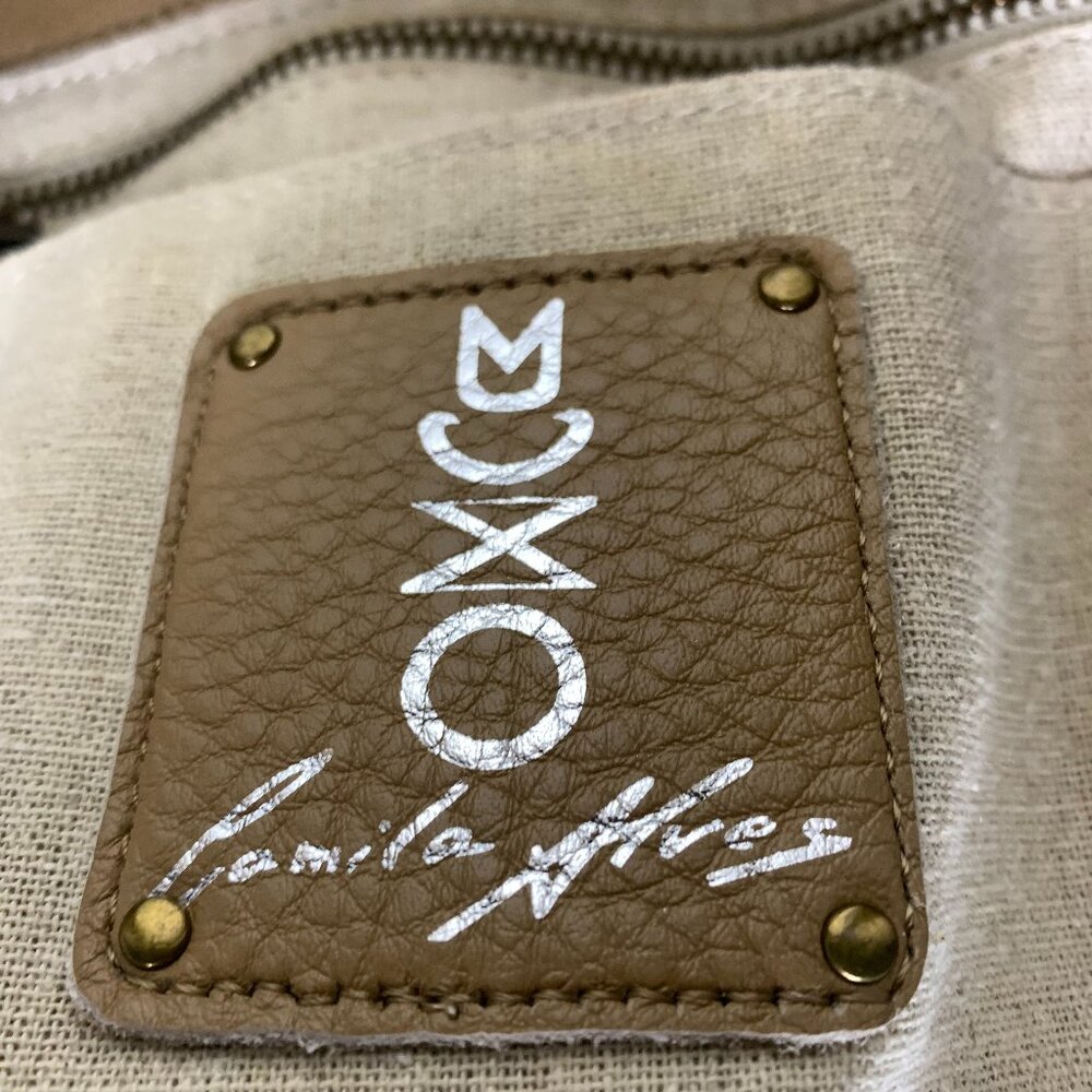 MUXO Large Tan Leather Shoulder Bag - Picture 11 of 17
